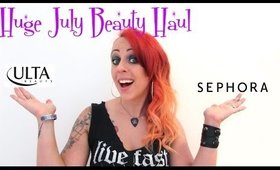 HUGE July Beauty Haul! Sephora, Ulta, Sally's with GLITTER FALLOUT