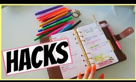 8 PLANNER HACKS YOU NEED TO TRY!!