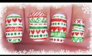 Advent Calendar | 8 - Tribal Christmas nail art ✩ Martina Ek
