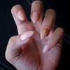 Natural glittery nails