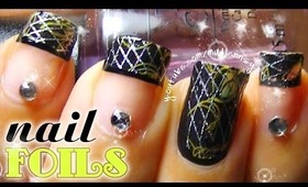 How to: Nail Foils HD Tutorial (French Manicure + Full  Coverage)☺