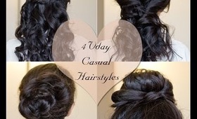 4 Simple Valentine's Day Casual Hairstyles