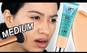 IT Cosmetics CC Oil-Free Matte Cream Wear Test (Medium) 12 Days of Foundation, Day 6