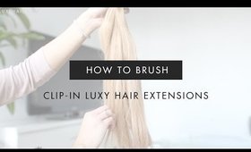 How To Brush Clip-In Hair Extensions