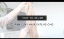 How To Brush Clip-In Hair Extensions
