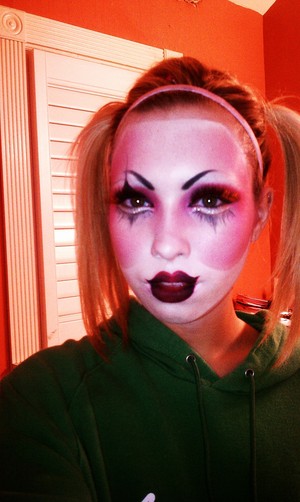 Another shot from my fun Harlequin look..Inspired by none other than Batman's Harley Quinn. 