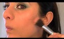 Teal Green and Glittery Orange Eyeshadow Tutorial and 70s Ponytail Hairstyle