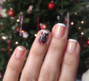 My Christmas nails!  
