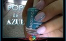 POP de Azul Esmalte en Uñas Natural :::... ☆ Jennifer Perez of Mystic Nails Diseños de Uñas ☆