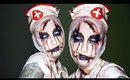 Possesed Scary Nurse Halloween Makeup Transformation / Tutorial