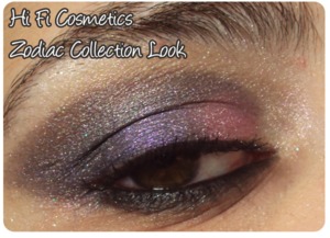 Look created with Hi Fi Cosmetics eyeshadows (from the collection Zodiac)
