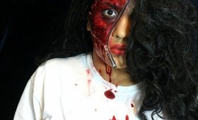 Unzipped face- Halloween Look- Makemeup89