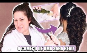 COMEÇOU A SAGA CABELO DA NOIVA! AI TÔ NERVOSA!