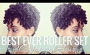 Best Ever Roller Set on 4C Natural Hair