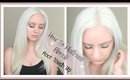 How To Platinum Blonde Root Touch Up