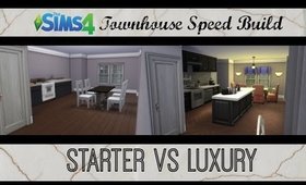 Sims 4 Town House Starter Vs Luxury