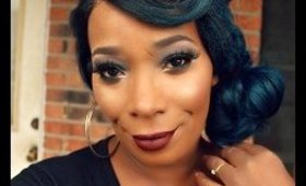 Kat Von D  inspired  makeup , Vintage Look 60s and 70s FOTD AND OOTD