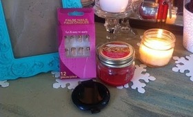 DT Reviews: Mason Jar Candle, False Nails and LA Colors Pressed Powder