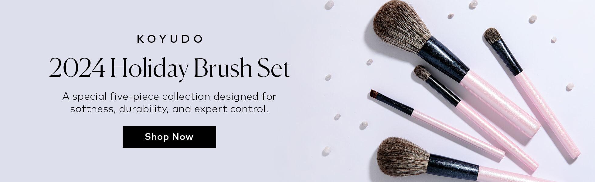 A special five-piece collection designed for softness, durability, and expert control. Shop the KOYUDO 2024 Holiday Brush Set at Beautylish.com