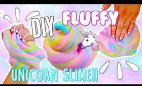 DIY FLUFFY UNICORN SLIME | How To Make Fluffy Slime BEST RECIPE | Unicorn Slime!!