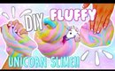 DIY FLUFFY UNICORN SLIME | How To Make Fluffy Slime BEST RECIPE | Unicorn Slime!!
