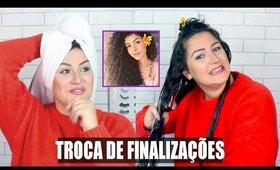 FIZ A FINALIZAÇÃO DA STEFFANY BORGES NO MEU CABELO! TROCA DE FINALIZAÇÕES! Duda Fernandes