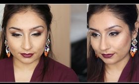 Fall Dark lips smokey eyes makeup tutorial w Makeup By Megha