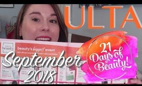 ULTA 21 DAYS OF BEAUTY: SEPTEMBER 2018 ~ Deals, Recommendations, & My Picks!