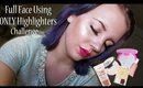 Full Face Using Only Highlighters Challenge!