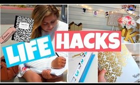 BACK TO SCHOOL LIFE HACKS 2015 | Organization & Study Tips