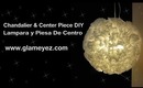 Paper Chandelier and Center Piece / Lampara de Papel y Centro De Mesa