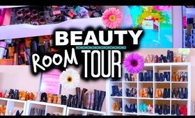 NEW BEAUTY ROOM TOUR! Organization & Storage Ideas| Casey Holmes