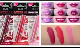 NEW Milani Power Lip Lasting & Moisturizing Gloss Stains Review + Swatches!