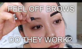 HOW TO USE PEEL OFF EYEBROW TINT | EYEBROW ROUTINE