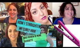 How I Straighten my Hair (Thick curly hair) | Nume Silhouette