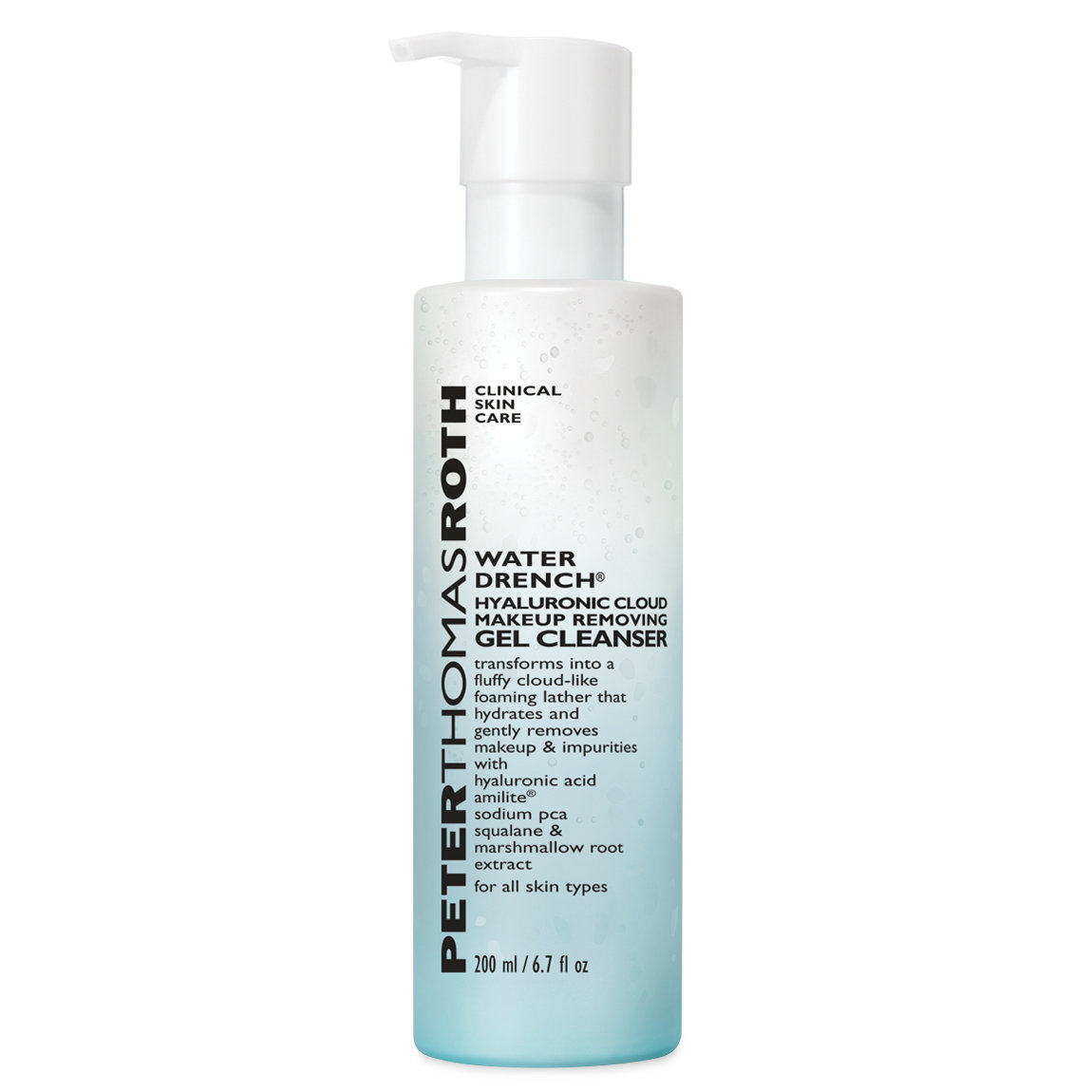Peter Thomas Roth Water Drench Hyaluronic Cloud Makeup Removing Gel Cleanser alternative view 1 - product swatch.