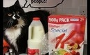 Healthy Eating Food Shop with a suprise furry friend