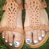 Flower, summer and white toes!
