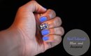 NAIL ART TUTORIAL: BLUE AND LEOPARD