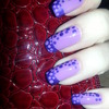Dotted Purple nails