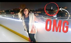 ROOFTOP ICE SKATING IN DC + HALOTOP GIVEAWAY! Vlogmas 15, 2017