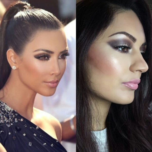 inspired make up look Kim Kardashian. | Busra A.'s Photo ...