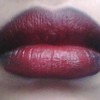 ombre red and black lips