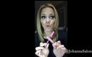 Applying liquid Matte lipstick