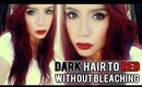 DARK DYED (AND VIRGIN) HAIR TO RED HAIR WITHOUT BLEACH