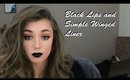 Black Lips and simple winged Liner Make-up Tutorial