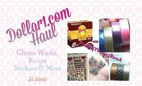 Dollar1.com Haul!  |  Glitter Washi & $1 Items |  PrettyThingsRock