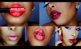 Ruby Kisses, Tarte Cosmetics, Model Co and Elizabeth Mott -Lipstick Swatches/Review
