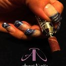 French couleur gel UV + nail art