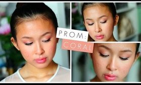 Prom Makeup Tutorial 2015: Coral & Rose Gold Eye